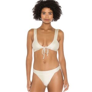 Tularosa Miranda‎ Bikini Top in Ivory xl